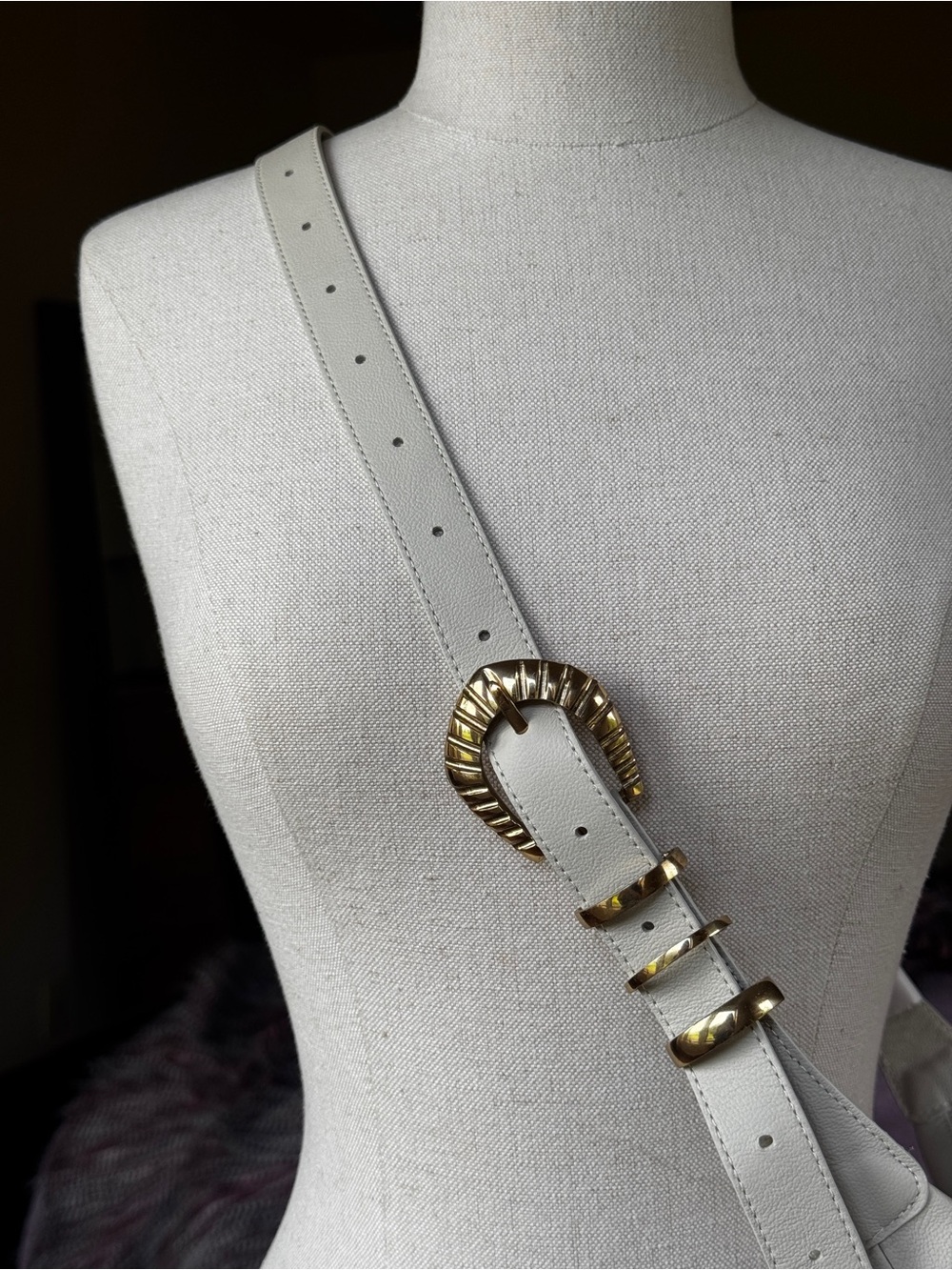 Natalie Borton Sera Crescent Bag, Kenya Edition in Bone Leather - Picture 8 of 12